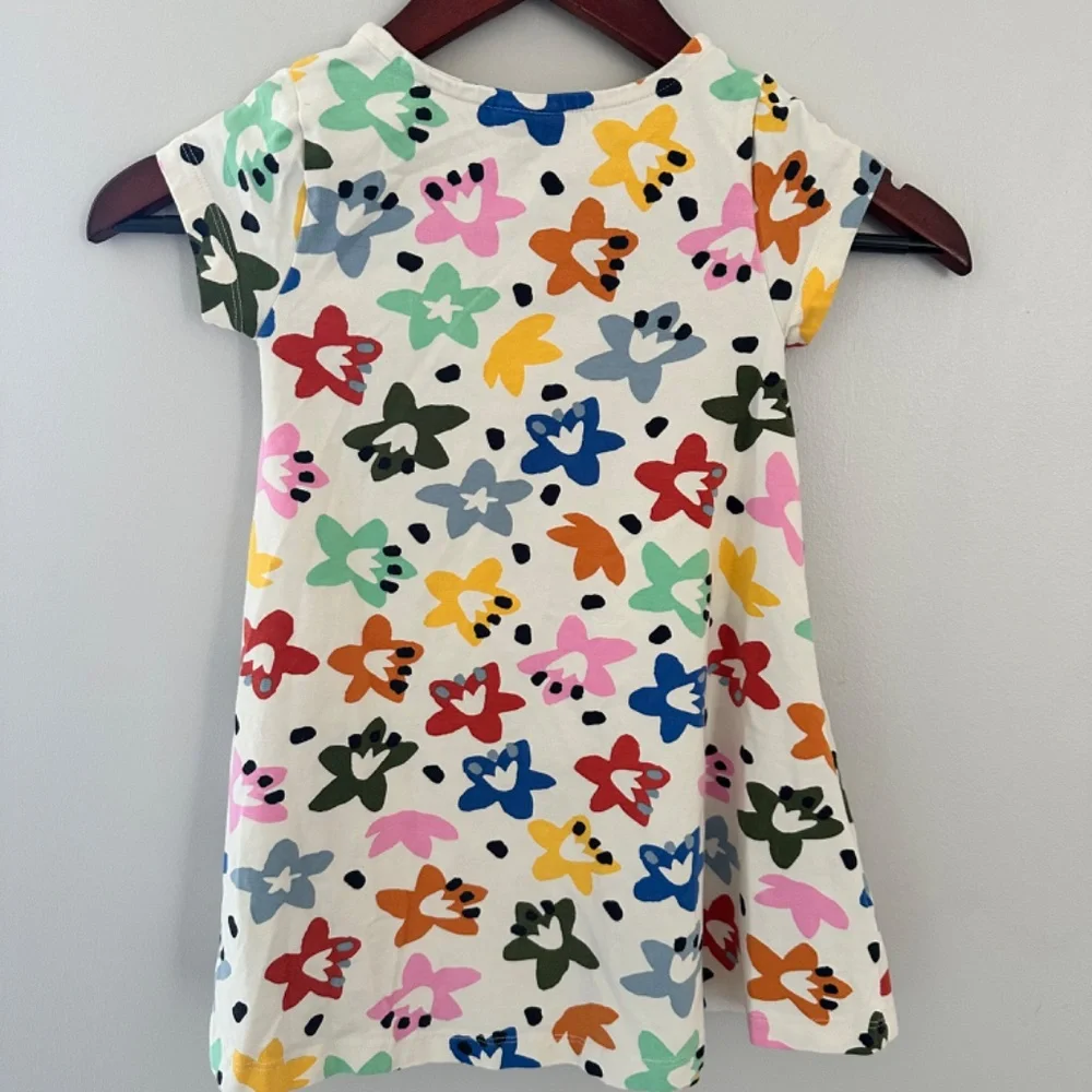 Hanna Andersson Playground Cotton Star Short Sleeve Tunic Dress Back To School